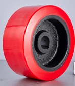 12" X 3" Polyurethane On Iron Wheel